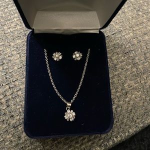 Montana silversmith flower cluster jewelry set